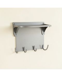 Willow Branch Wall-Mounted Entryway Organizer Shelf - Gray (synthetic illustration; no displayed measurements)