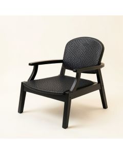 Clay Crossing Outdoor Lounge Chair - Black (synthetic illustration; no displayed measurements)