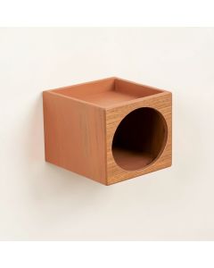 Alder Bluff Wall-Mounted Cat Perch - Terracotta (synthetic illustration; no displayed measurements)