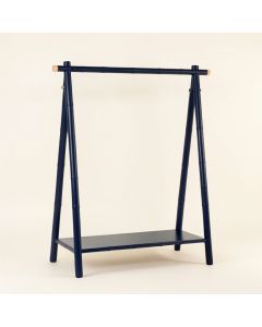 Wren Bend Empty Garment Rack - Navy (synthetic illustration; no displayed measurements)