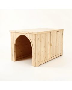 Slate Brook Empty Furniture-Style Litter Enclosure - Ivory (synthetic illustration; no displayed measurements)