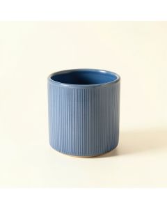 Summit Canyon Empty Candle Holder - Blue (synthetic illustration; no displayed measurements)