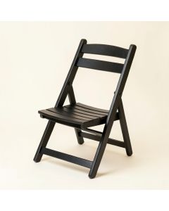 Birch Dale Folding Outdoor Chair - Black (synthetic illustration; no displayed measurements)