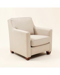 Padillo Linen Upholstered Parsons Chair In Beige (synthetic illustration; no displayed measurements)