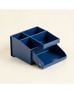 Ash Bridge Empty Coffee-Station Organizer - Blue (synthetic illustration; no displayed measurements)