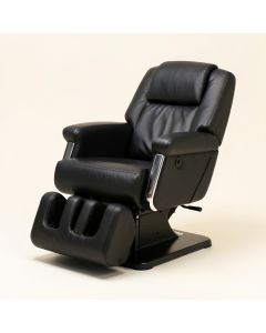 Adjustable Hydraulic Barber Salon Reclining Massage Chair (synthetic illustration; no displayed measurements)