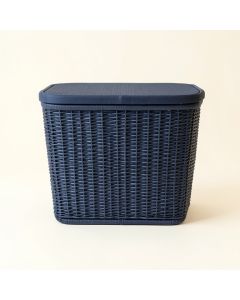 Moss Bluff Laundry Hamper - Navy (synthetic illustration; no displayed measurements)