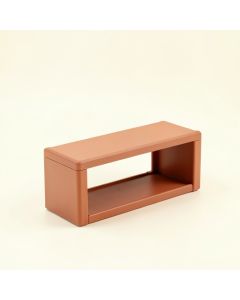 Linden Dale Narrow Outdoor Storage Bench - Terracotta (synthetic illustration; no displayed measurements)