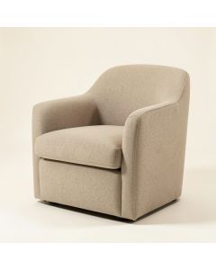 Aous 31.75 '' Wide Polyester Barrel Chair (synthetic illustration; no displayed measurements)