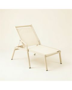 Ash Bluff Outdoor Lounge Chair - Ivory (synthetic illustration; no displayed measurements)