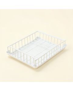Reed Crossing Empty Under-Desk Cable Tray - White (synthetic illustration; no displayed measurements)