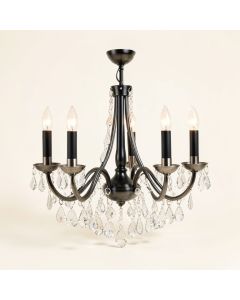 Candle Style Traditional Chandelier With Crystal Accents (synthetic illustration; no displayed measurements)