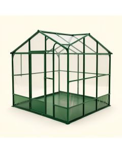 Grand Gardener 2 Clear 8 Ft. W X 16 Ft. D Greenhouse (synthetic illustration; no displayed measurements)