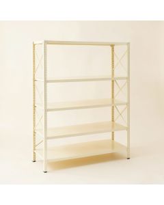 Meadow Brook Empty Seed-Starting Shelving Unit Without Lights - Ivory (synthetic illustration; no displayed measurements)