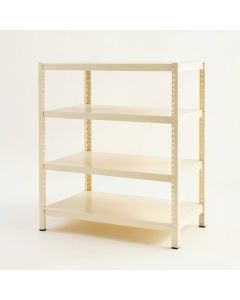 Maple Edge Desktop Shelving Unit - Ivory (synthetic illustration; no displayed measurements)