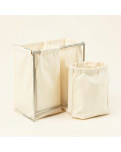 Birch Bluff Laundry Sorting Station With Plain Removable Bags - Ivory (synthetic illustration; no displayed measurements)