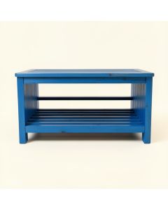 Juniper Dale Shoe Storage Bench - Blue (synthetic illustration; no displayed measurements)