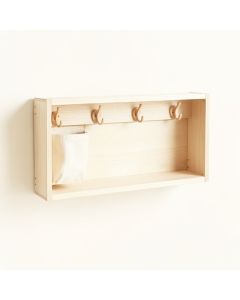 Olive Brook Wall-Mounted Entryway Organizer Shelf - Ivory (synthetic illustration; no displayed measurements)