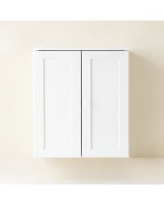 Heath Bridge Wall-Mounted Laundry Cabinet - White (synthetic illustration; no displayed measurements)