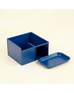 Cedar Bridge Empty Coffee-Station Organizer - Blue (synthetic illustration; no displayed measurements)