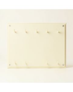 Clay Bridge Empty Wall-Mounted Tool Organizer Panel - Cream (synthetic illustration; no displayed measurements)