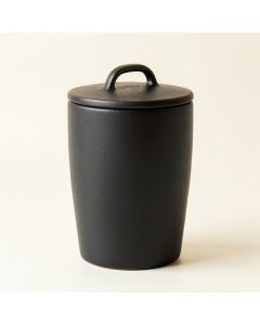 Sage Crossing Storage Canister With Lid - Black (synthetic illustration; no displayed measurements)