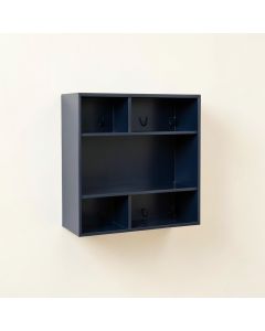 Olive Crest Wall-Mounted Entryway Organizer Shelf - Navy (synthetic illustration; no displayed measurements)