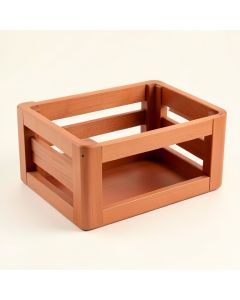 Holly Bluff Empty Furniture-Style Pet Crate - Terracotta (synthetic illustration; no displayed measurements)