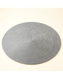 Ash Bluff Round Area Rug - Gray (synthetic illustration; no displayed measurements)