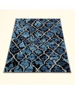 Mcguigan Ombre Lattice Blue/Black Area Rug (synthetic illustration; no displayed measurements)