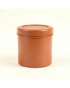 Linden Branch Storage Canister With Lid - Terracotta (synthetic illustration; no displayed measurements)