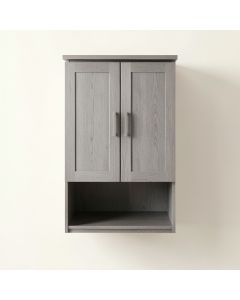 Linden Bridge Wall-Mounted Laundry Cabinet - Gray (synthetic illustration; no displayed measurements)