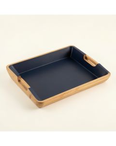 Rowan Bend Serving Tray - Navy (synthetic illustration; no displayed measurements)