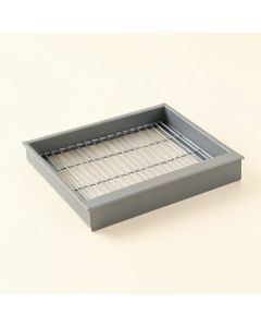 Brook Brook Empty Under-Desk Cable Tray - Gray (synthetic illustration; no displayed measurements)