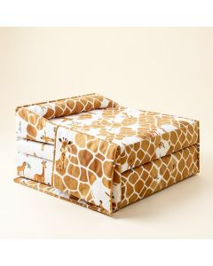 Giraffe Infant 4 Piece Crib Bedding Set (synthetic illustration; no displayed measurements)