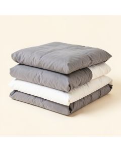 Simply Clean Pleated Duvet Cover Set (synthetic illustration; no displayed measurements)