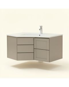 Berteau 16 '' Wall-Mounted Single Bathroom Vanity Set (synthetic illustration; no displayed measurements)