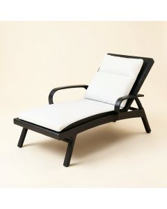 Sun Reclining Chaise Lounge With Cushion (synthetic illustration; no displayed measurements)