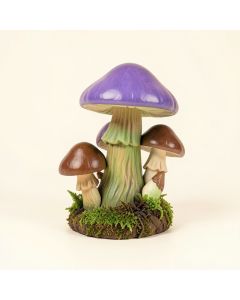 Fairy Dust Twins Mushroom Garden Statue (synthetic illustration; no displayed measurements)
