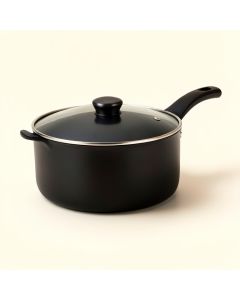 Prime Chef Non-Stick Aluminum Sauce Pan With Lid (synthetic illustration; no displayed measurements)