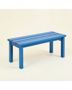 River Edge Indoor Bench - Blue (synthetic illustration; no displayed measurements)