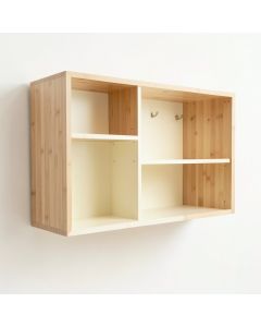 Aspen Brook Wall-Mounted Entryway Organizer Shelf - Cream (synthetic illustration; no displayed measurements)