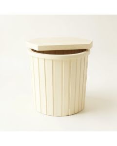 Slate Brook Closed Garden Compost Bin - Cream (synthetic illustration; no displayed measurements)