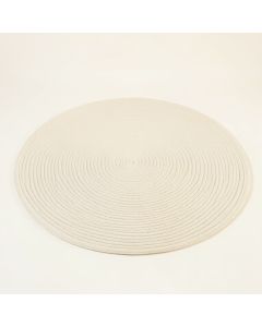Maple Branch Round Area Rug - Ivory (synthetic illustration; no displayed measurements)