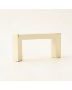 Clay Bend Cabinet Handle Without Packaging - Cream (synthetic illustration; no displayed measurements)