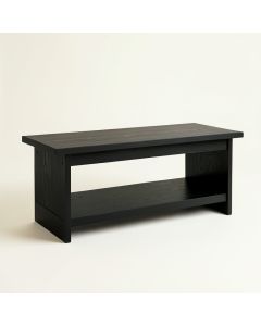 Alder Branch Indoor Bench - Black (synthetic illustration; no displayed measurements)