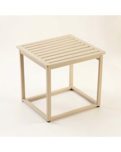 Rowan Arc Compact Balcony Table - Beige (synthetic illustration; no displayed measurements)