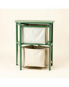 Sage Bluff Laundry Sorting Station With Plain Removable Bags - Green (synthetic illustration; no displayed measurements)