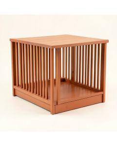 Summit Dale Empty Furniture-Style Pet Crate - Terracotta (synthetic illustration; no displayed measurements)