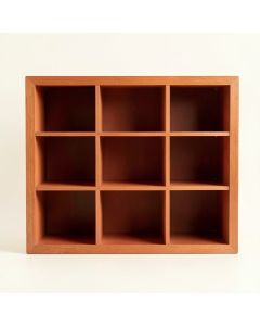 Hazel Bluff Empty Mug-Storage Cabinet Insert - Terracotta (synthetic illustration; no displayed measurements)